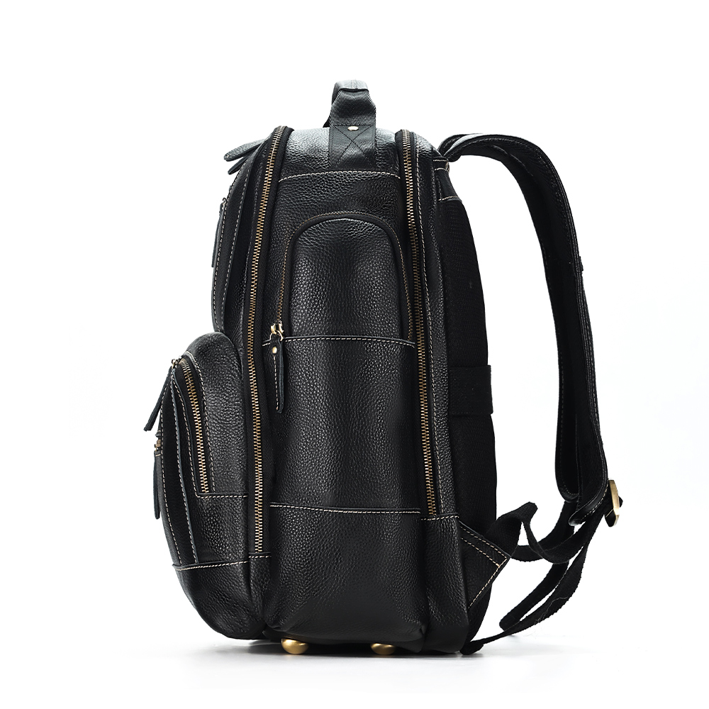 Luxury Genuine Cowhide Leather Backpack - Where Elegance Meets Practicality