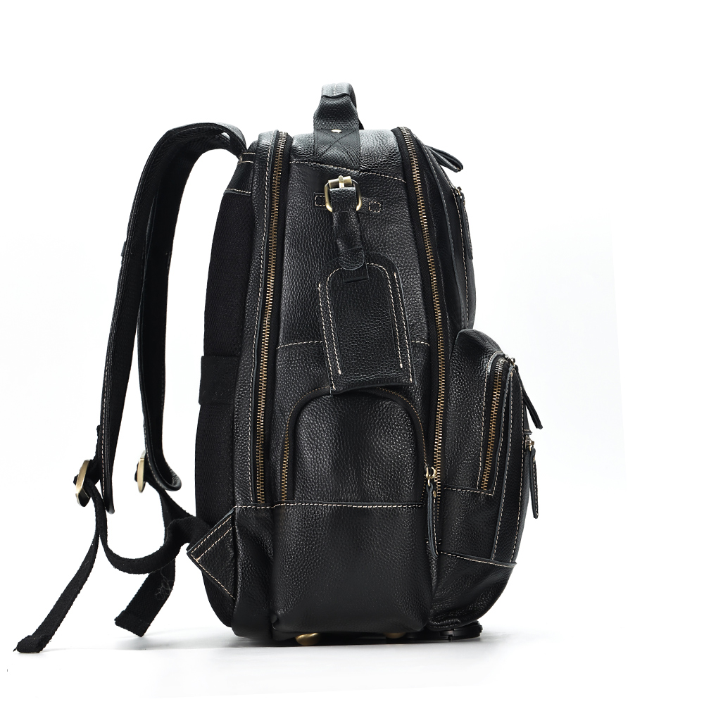 Luxury Genuine Cowhide Leather Backpack - Where Elegance Meets Practicality