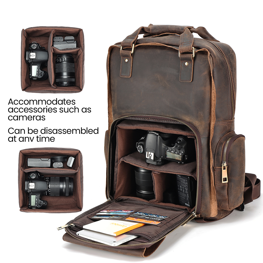 Exquisite Genuine Cowhide Leather Backpack - The Pinnacle of Luxury and Utility