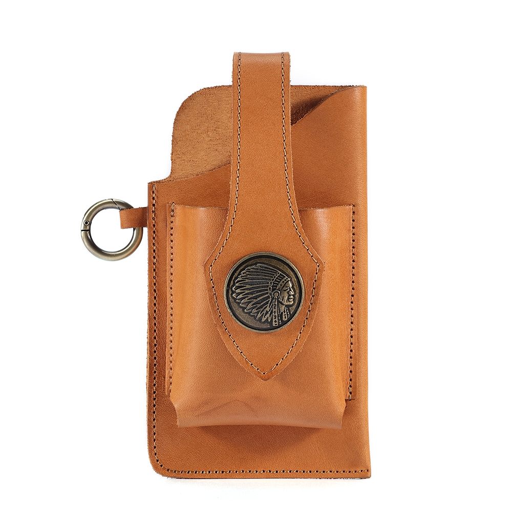 Luxury Genuine Cowhide Leather Waist Bag - Style and Convenience in One