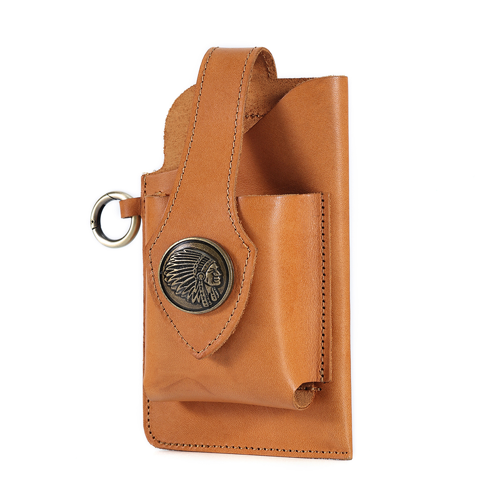 Luxury Genuine Cowhide Leather Waist Bag - Style and Convenience in One