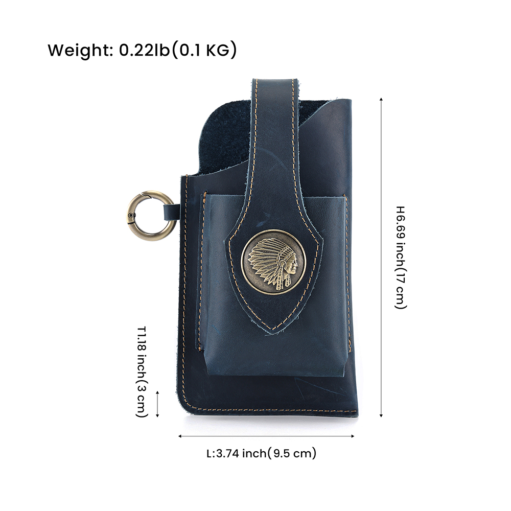 Luxury Genuine Cowhide Leather Waist Bag - Style and Convenience in One