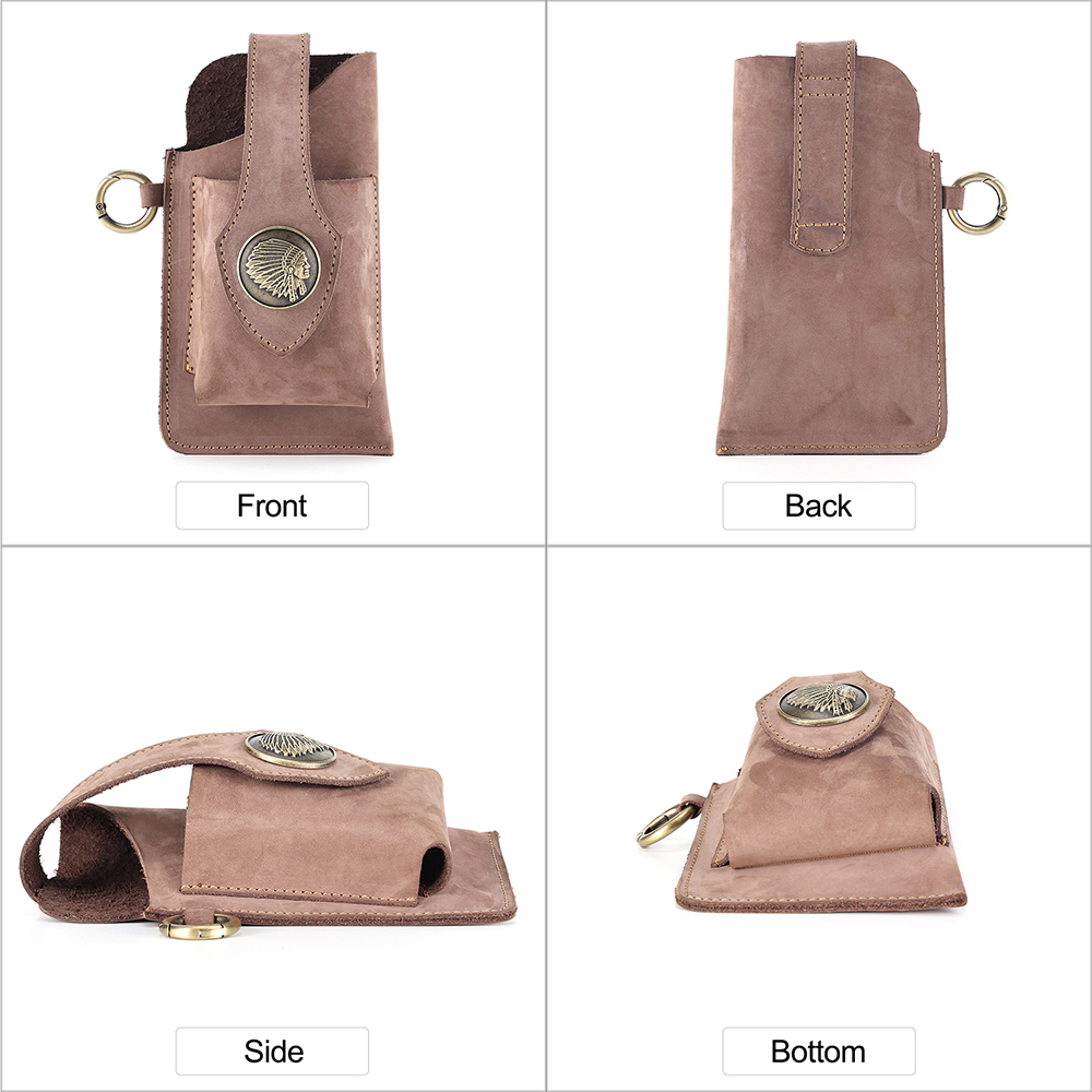 Luxury Genuine Cowhide Leather Waist Bag - Style and Convenience in One