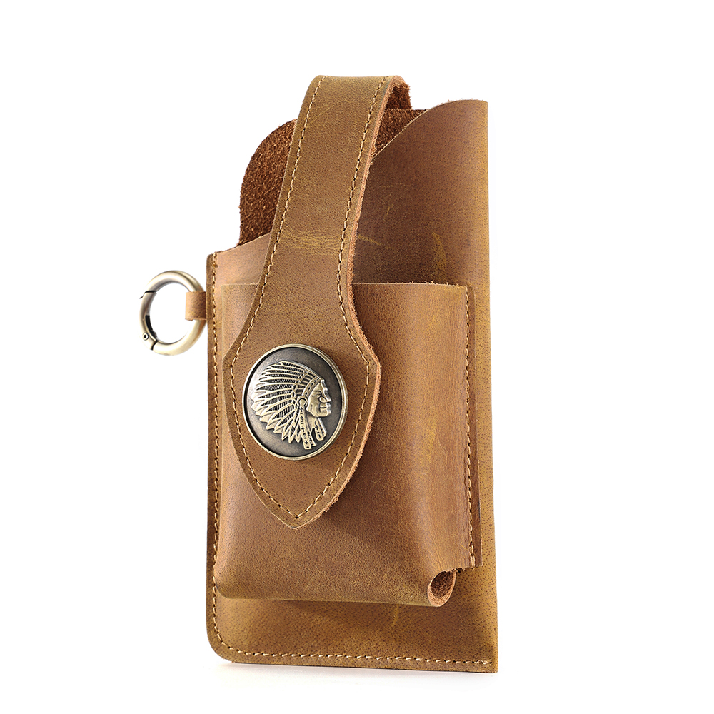 Luxury Genuine Cowhide Leather Waist Bag - Style and Convenience in One