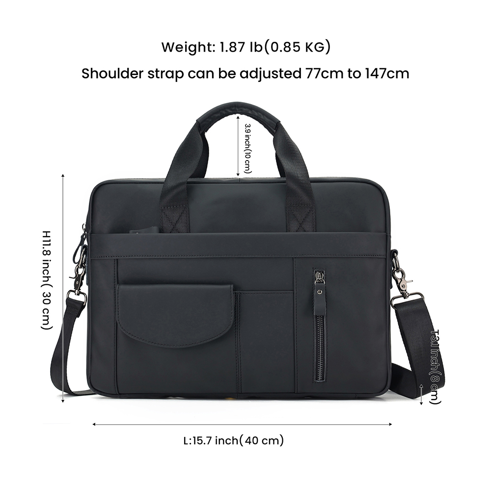 Top Quality Vintage Crazy Horse Leather Briefcase - Timeless Elegance and Robust Durability