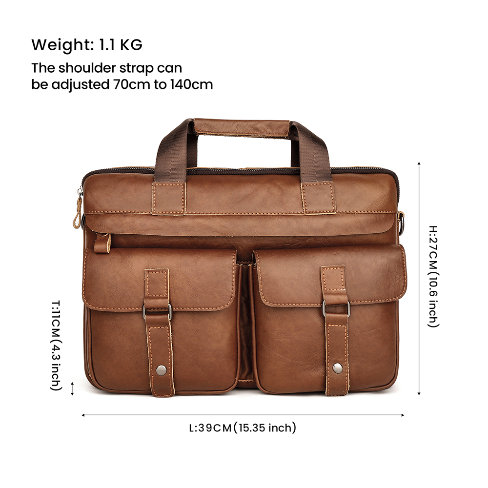 High-Value Genuine Leather Briefcase - Premium Quality at an Affordable Price