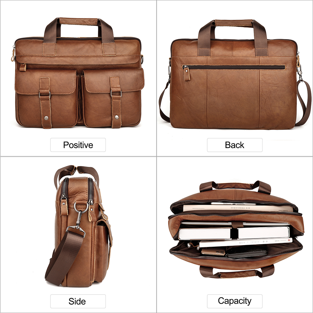 High-Value Genuine Leather Briefcase - Premium Quality at an Affordable Price