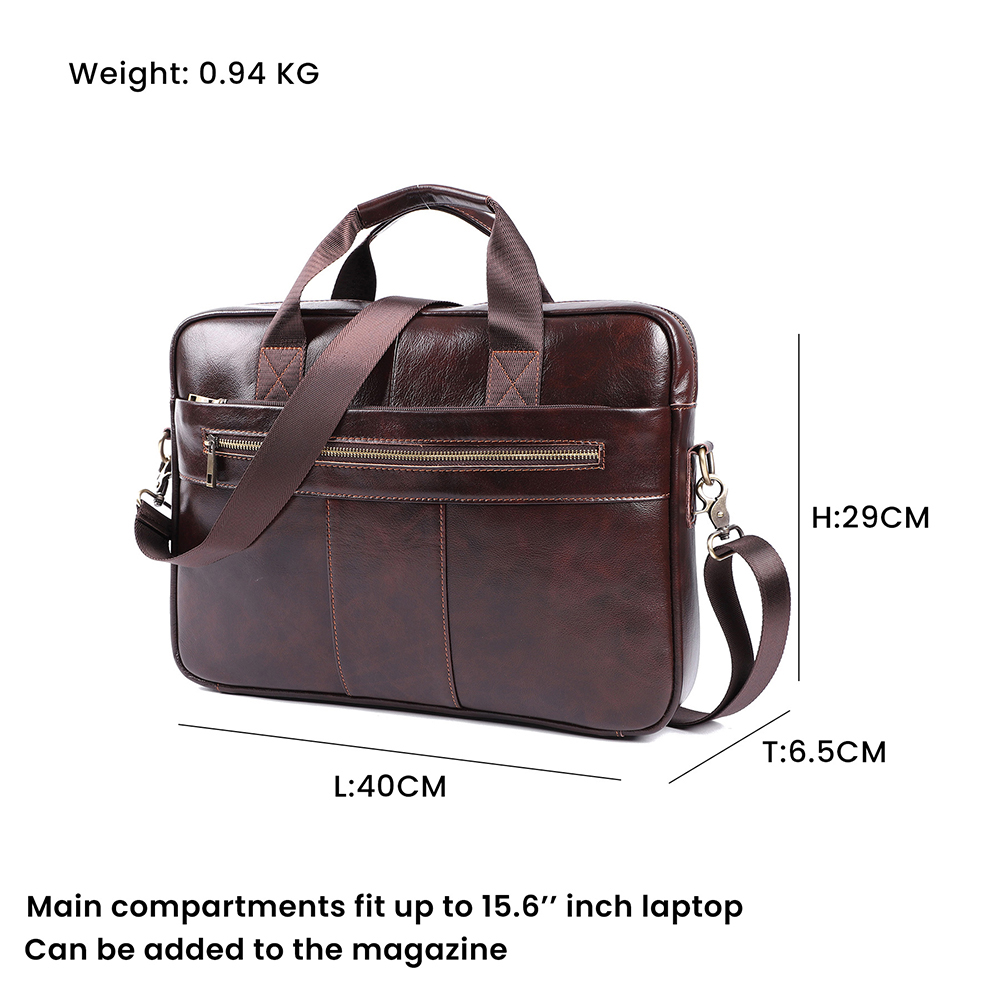 High-Value Genuine Leather Briefcase - Premium Quality at an Affordable Price
