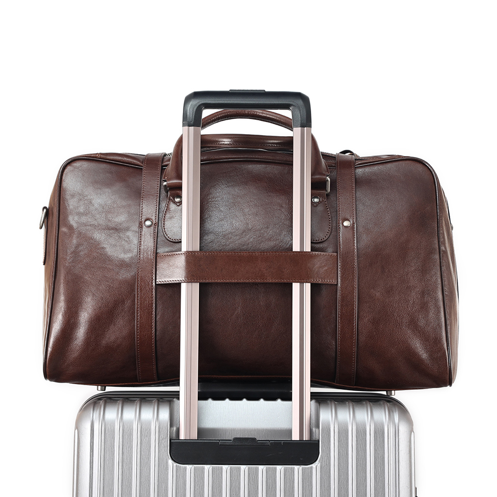 Luxury Genuine Cowhide Leather Travel Bag - High-End Elegance at a Reasonable Price