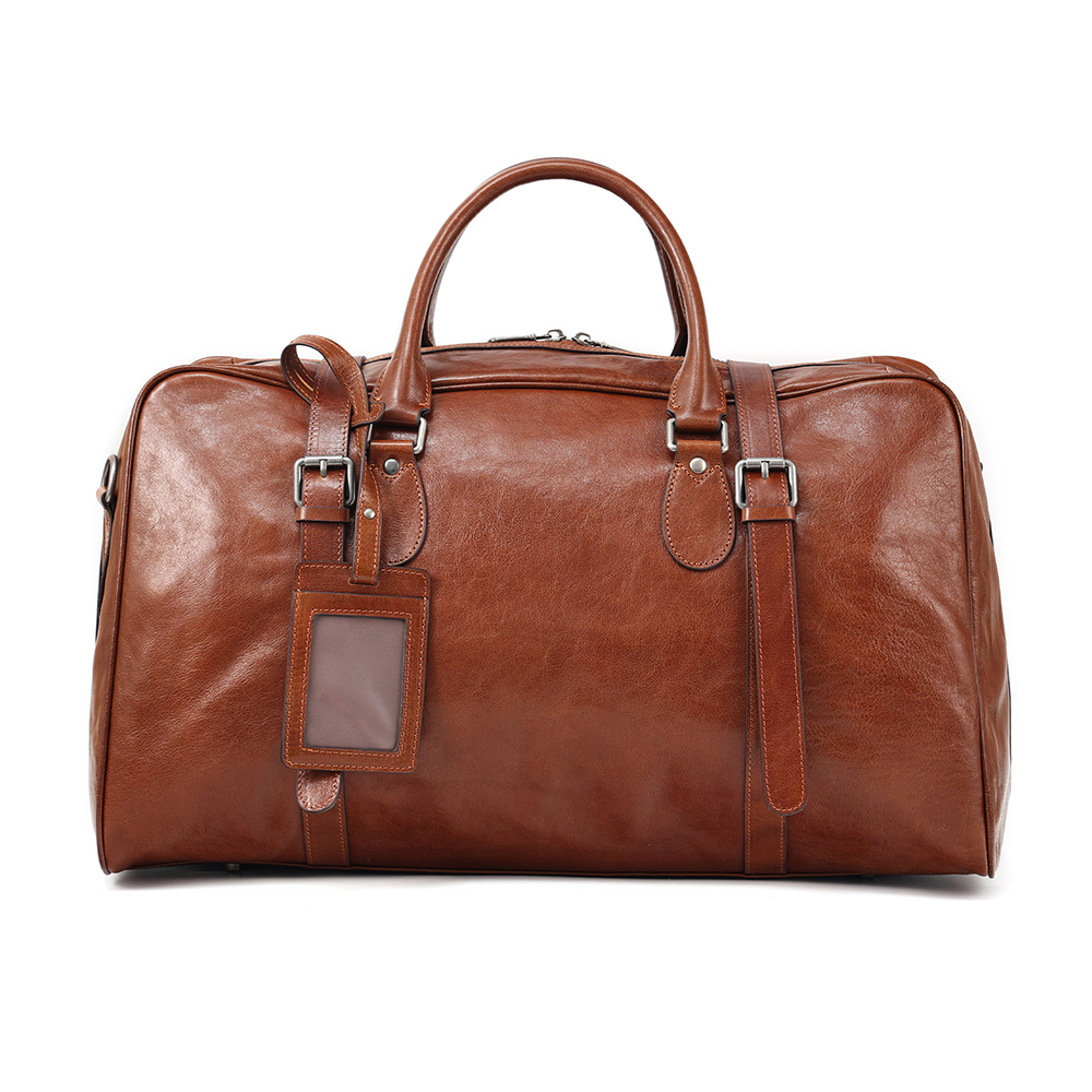 Luxury Genuine Cowhide Leather Travel Bag - High-End Elegance at a Reasonable Price
