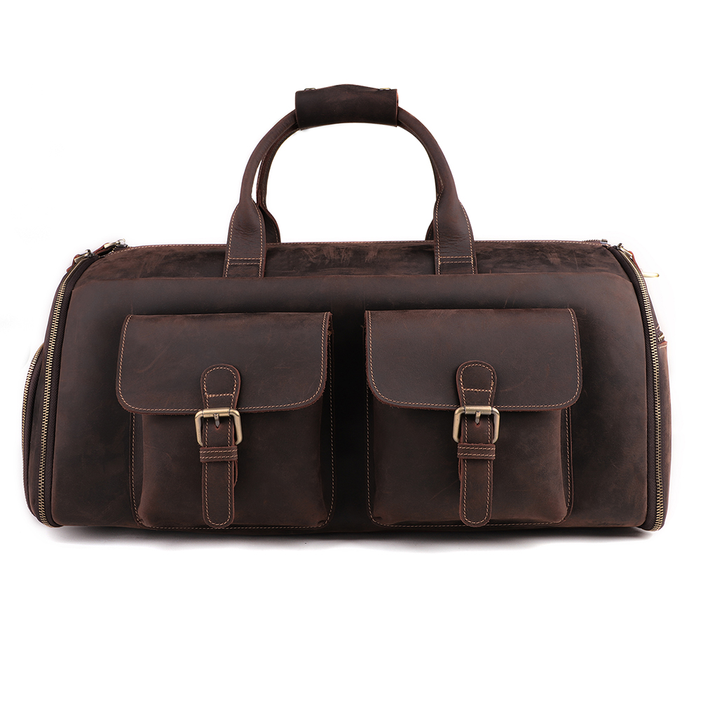 High-Quality Genuine Cowhide Leather Travel Bag - Luxury, Versatility, and Affordability