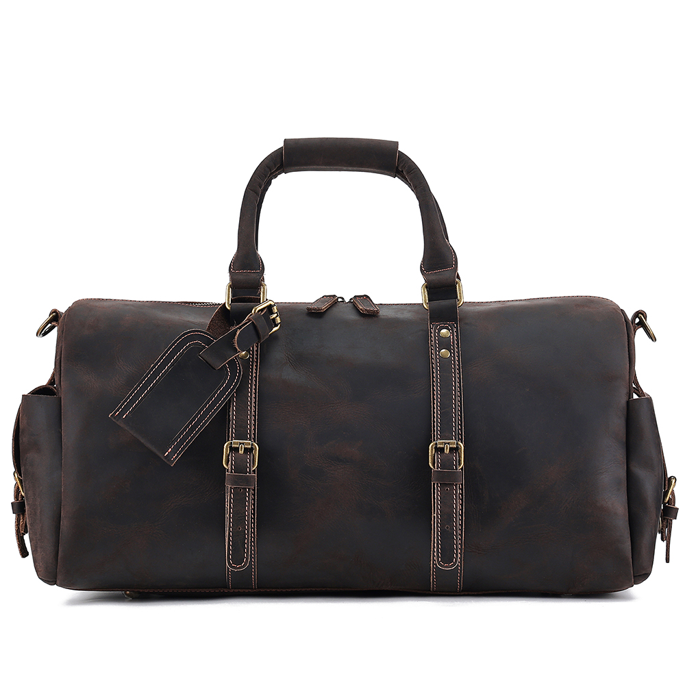 Ultimate Luxury Genuine Cowhide Leather Travel Bag - Journey in Style