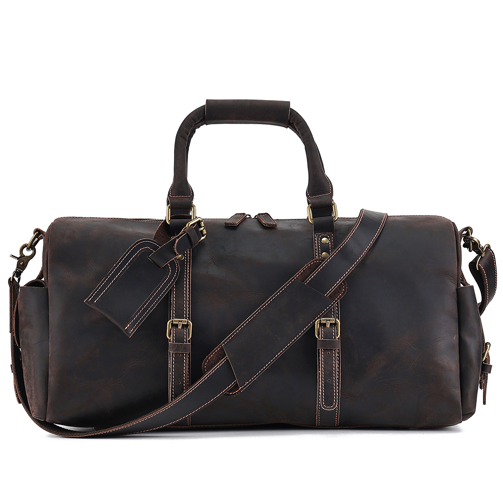 Ultimate Luxury Genuine Cowhide Leather Travel Bag - Journey in Style