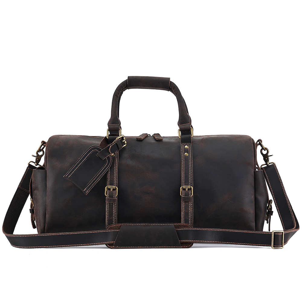 Ultimate Luxury Genuine Cowhide Leather Travel Bag - Journey in Style