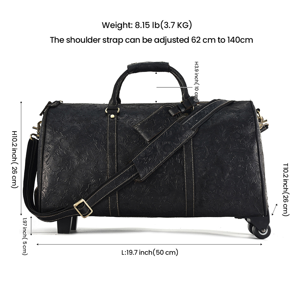 Royal Quality Genuine Leather Travel Bag - Supreme Elegance and Superior Craftsmanship