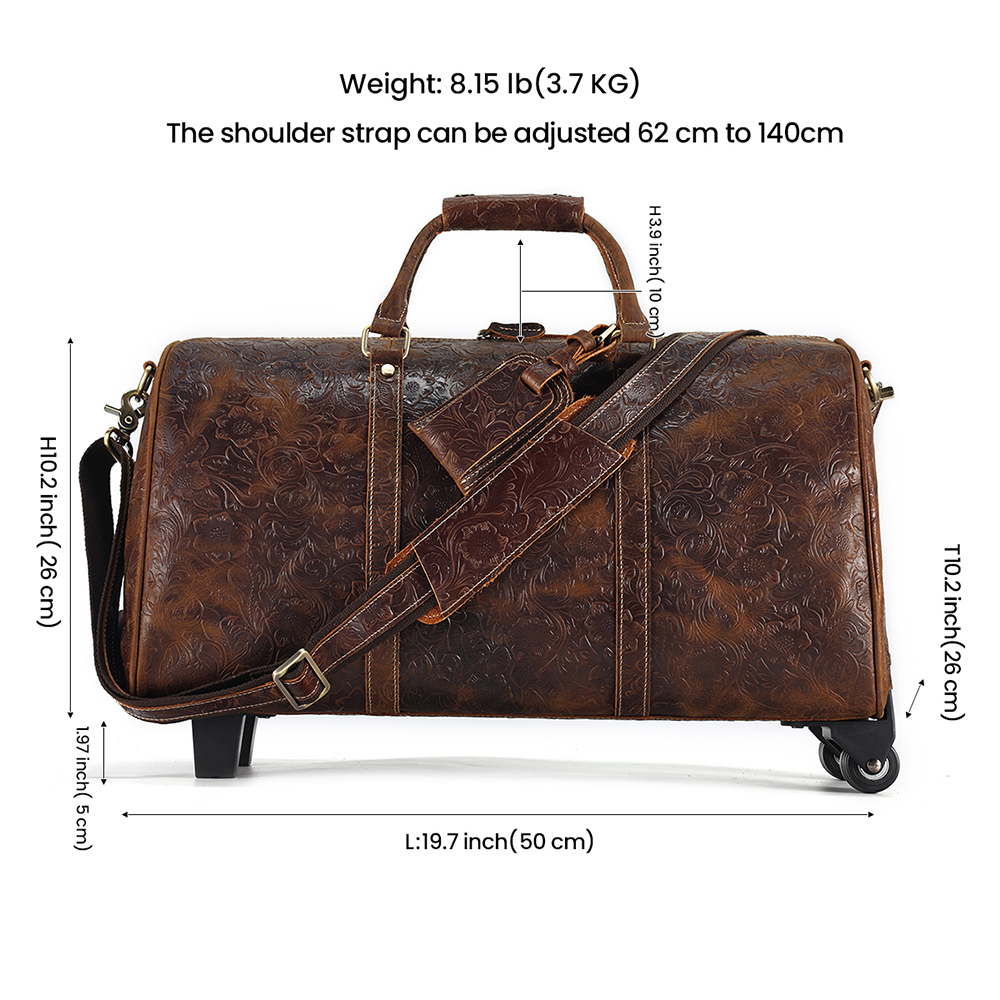 Royal Quality Genuine Leather Travel Bag - Supreme Elegance and Superior Craftsmanship