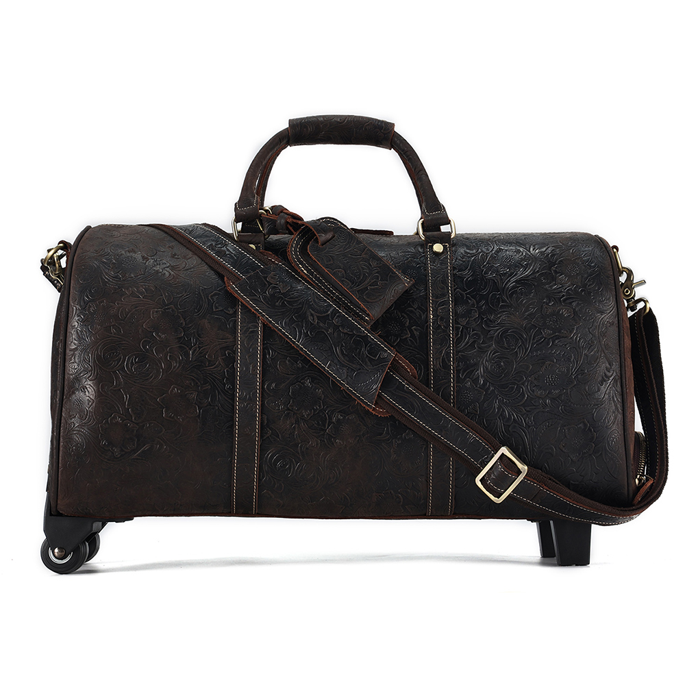 Royal Quality Genuine Leather Travel Bag - Supreme Elegance and Superior Craftsmanship