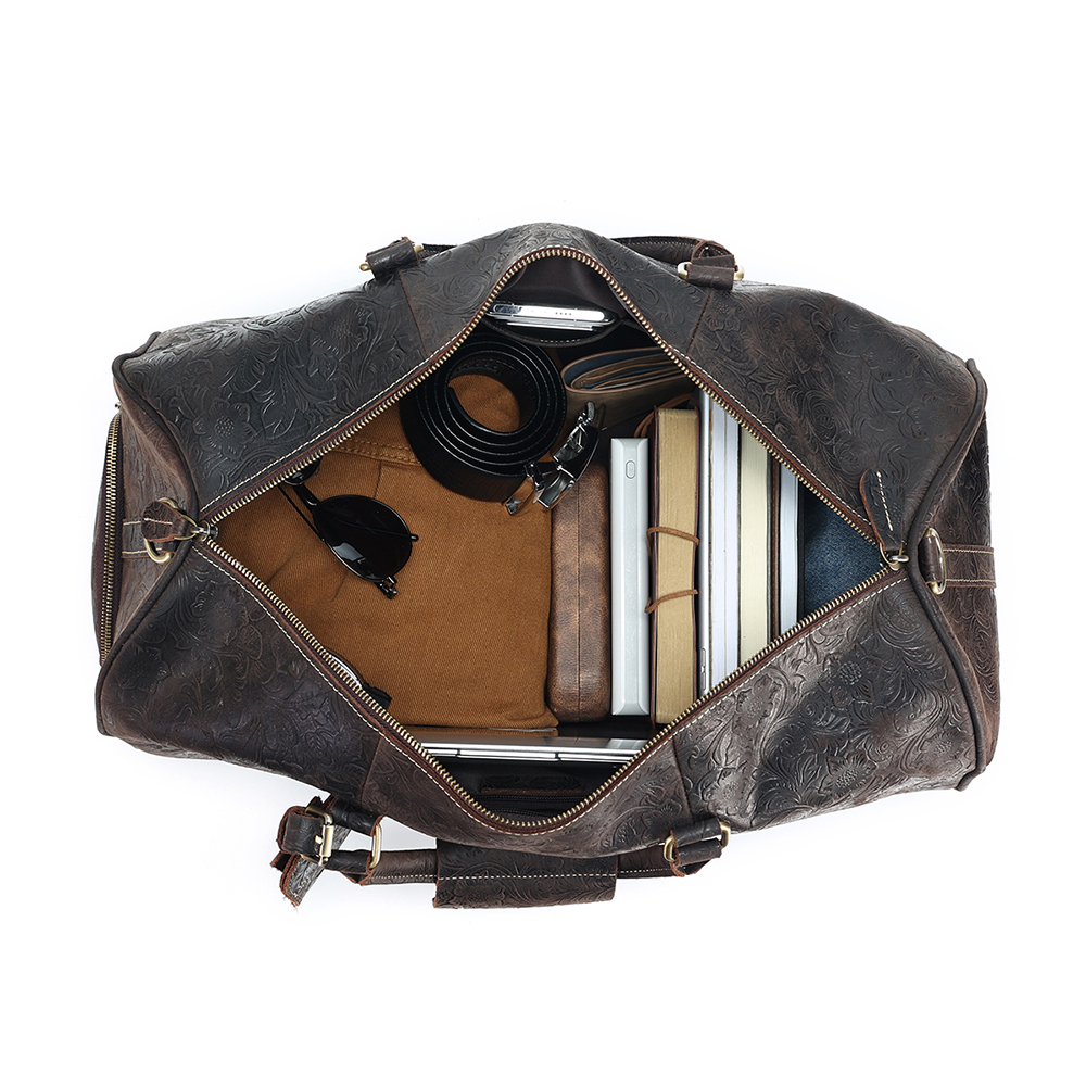 Royal Quality Genuine Leather Travel Bag - Supreme Elegance and Superior Craftsmanship