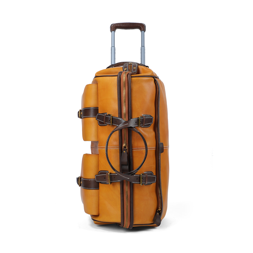 Durable Genuine Cowhide Leather Travel Bag - The Perfect Blend of Energy and Endurance