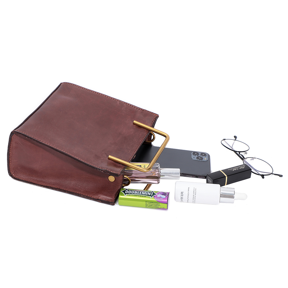 Durable and Elegant Genuine Cowhide Leather Handbag - Timeless Luxury for Women