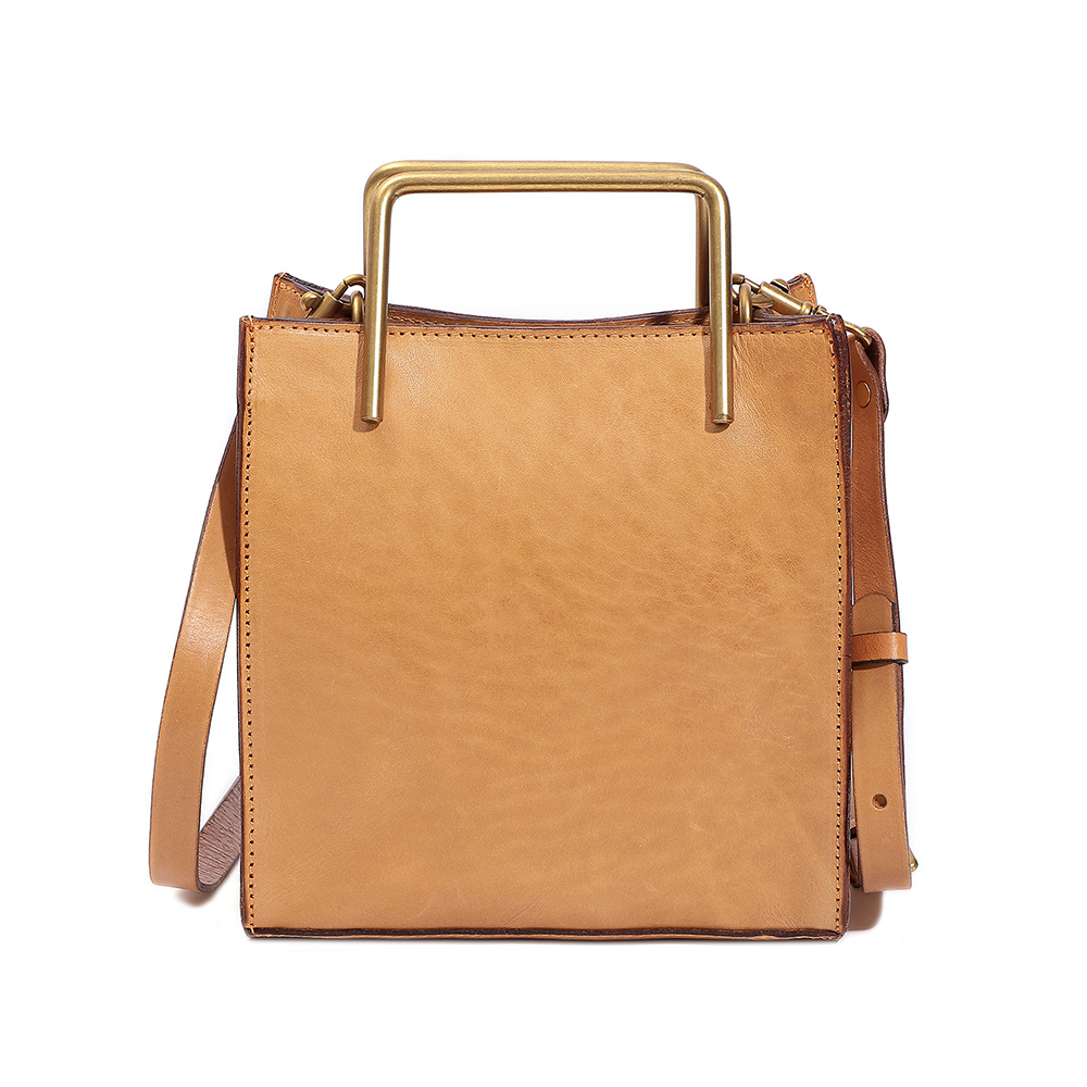 Durable and Elegant Genuine Cowhide Leather Handbag - Timeless Luxury for Women