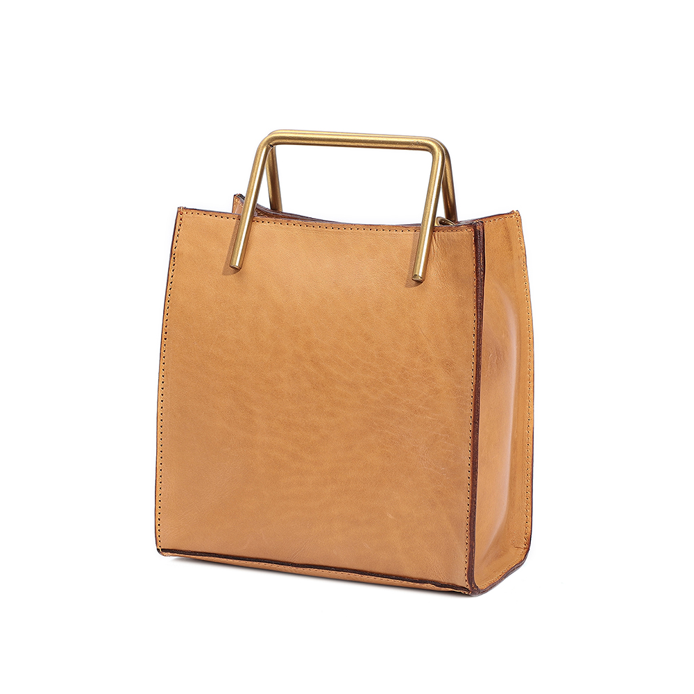 Durable and Elegant Genuine Cowhide Leather Handbag - Timeless Luxury for Women