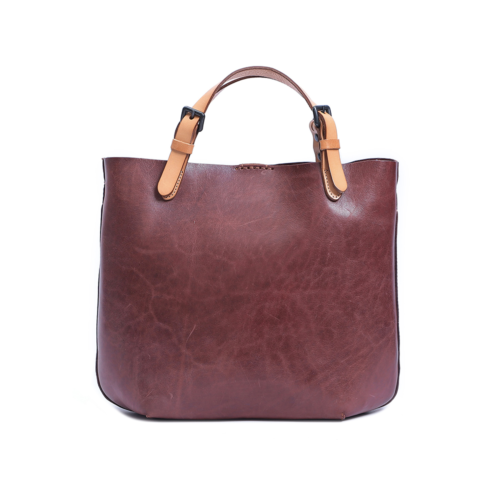 Premium Genuine Cowhide Leather Handbag - Timeless Elegance and Practicality