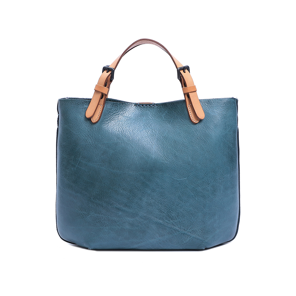 Premium Genuine Cowhide Leather Handbag - Timeless Elegance and Practicality