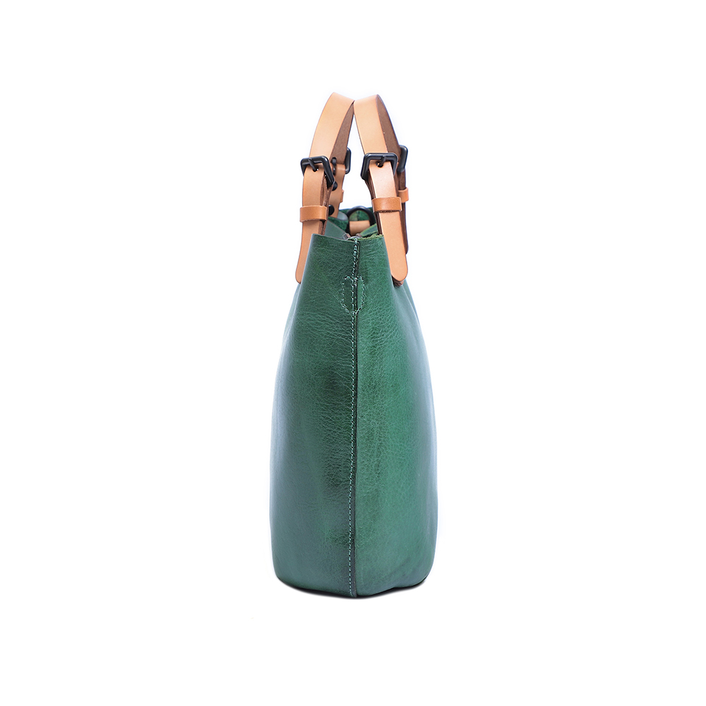 Premium Genuine Cowhide Leather Handbag - Timeless Elegance and Practicality
