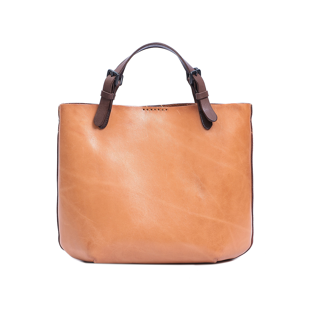 Premium Genuine Cowhide Leather Handbag - Timeless Elegance and Practicality
