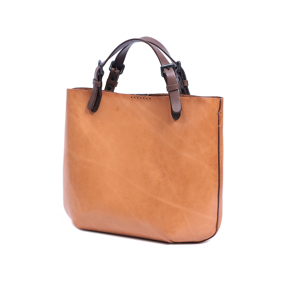 Premium Genuine Cowhide Leather Handbag - Timeless Elegance and Practicality
