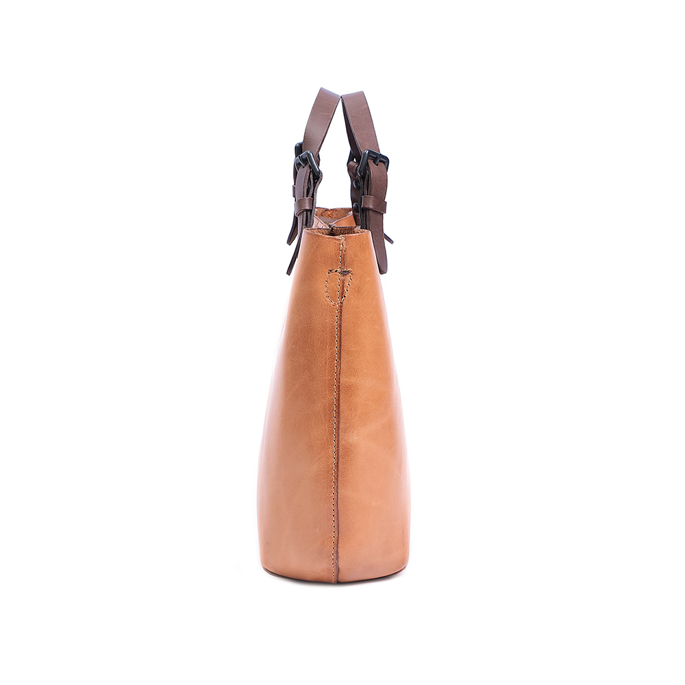 Premium Genuine Cowhide Leather Handbag - Timeless Elegance and Practicality