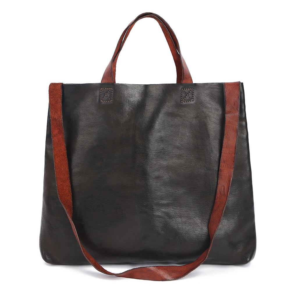 Elegant Genuine Cowhide Leather Lady Handbag - Timeless Sophistication
