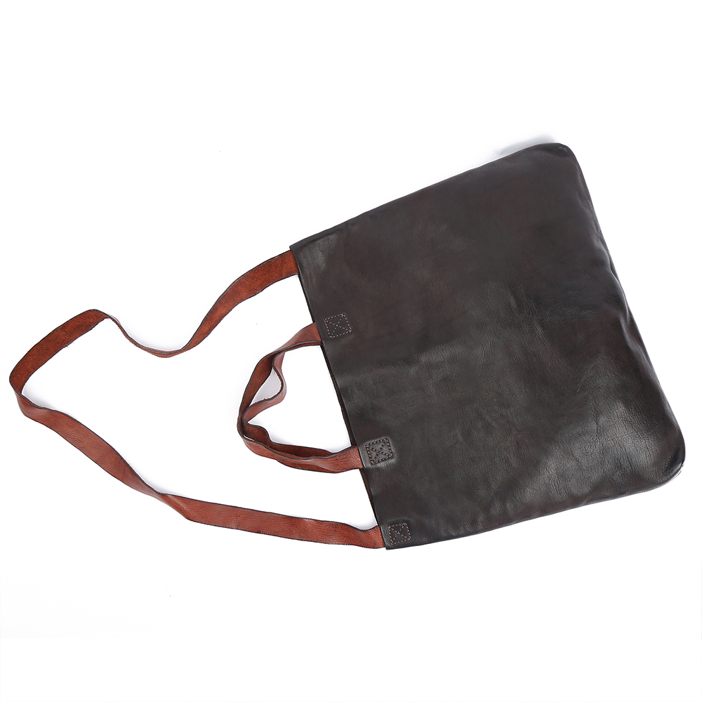 Elegant Genuine Cowhide Leather Lady Handbag - Timeless Sophistication