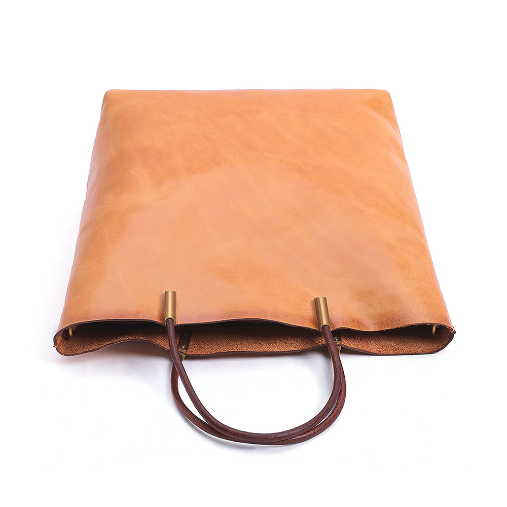 Luxury Genuine Cowhide Leather Lady Handbag - Classic Elegance