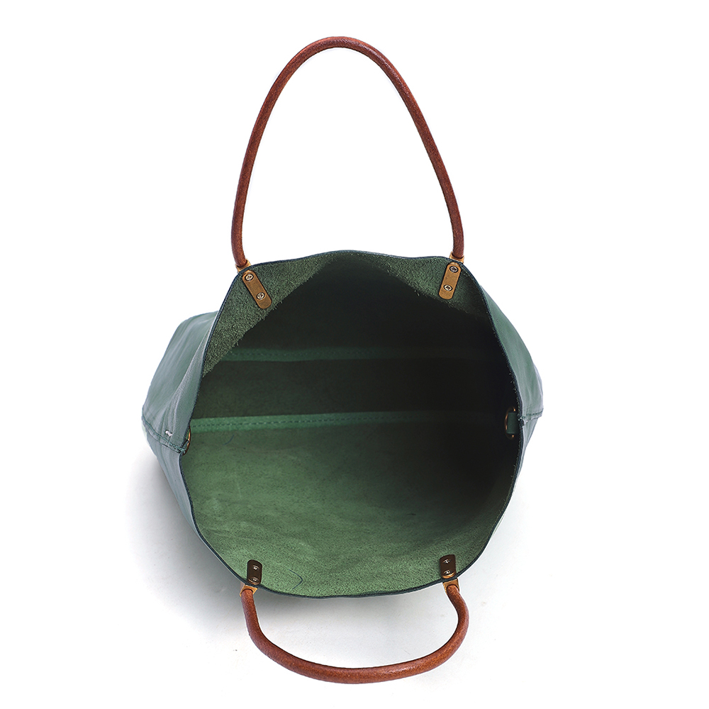 Luxury Genuine Cowhide Leather Lady Handbag - Classic Elegance