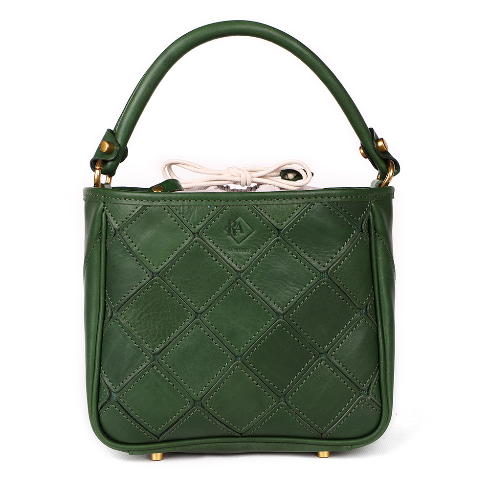 Premium Genuine Cowhide Leather Lady Handbag - Timeless Beauty