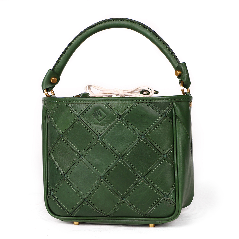 Premium Genuine Cowhide Leather Lady Handbag - Timeless Beauty