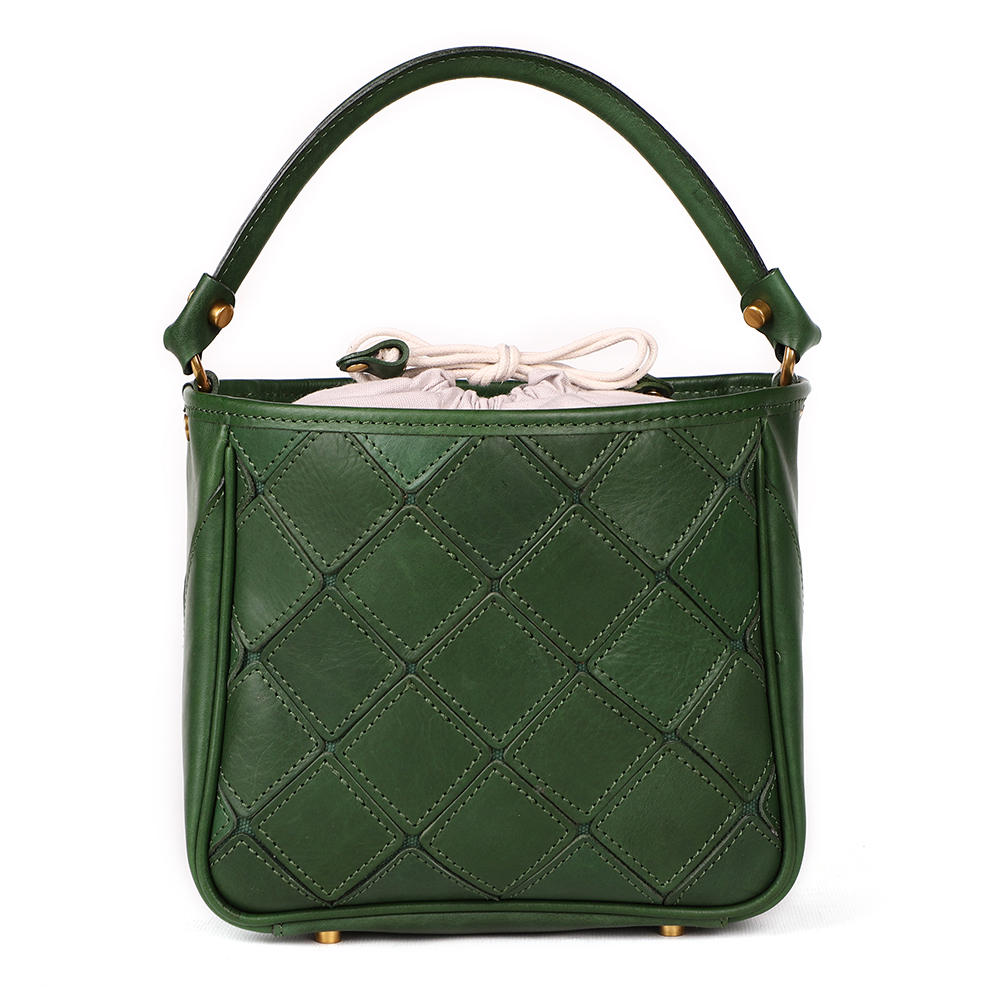 Premium Genuine Cowhide Leather Lady Handbag - Timeless Beauty