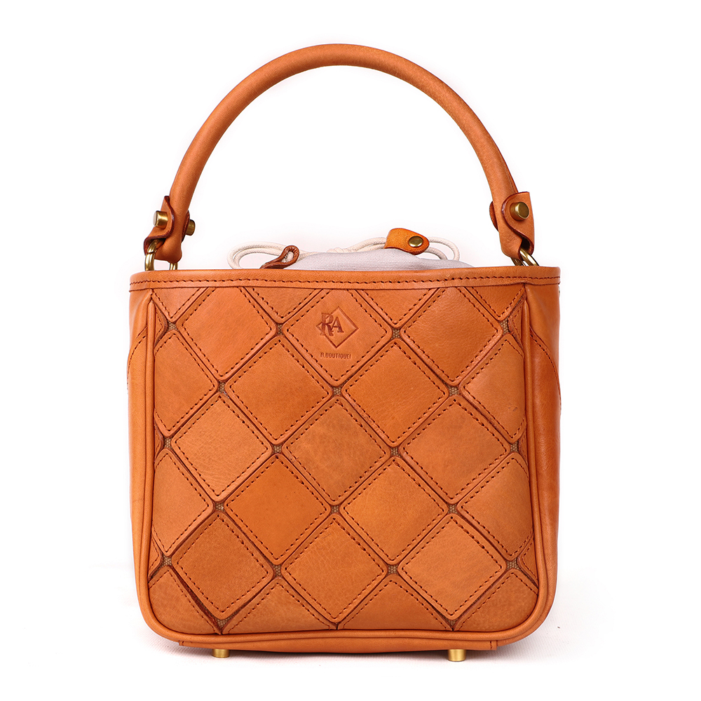 Premium Genuine Cowhide Leather Lady Handbag - Timeless Beauty