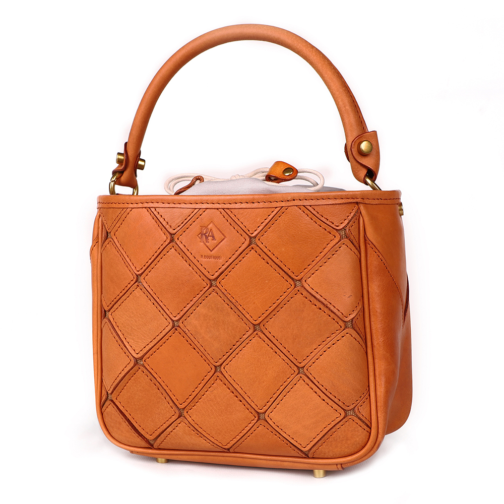 Premium Genuine Cowhide Leather Lady Handbag - Timeless Beauty