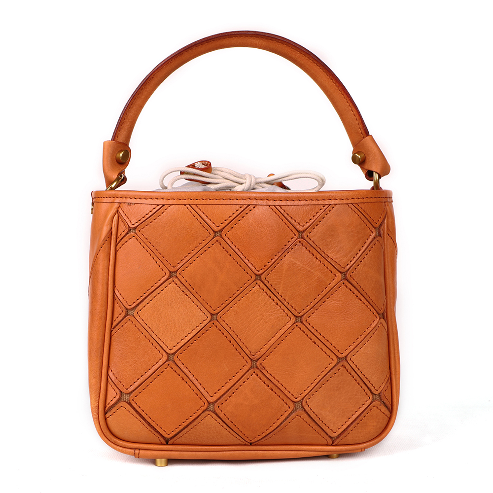 Premium Genuine Cowhide Leather Lady Handbag - Timeless Beauty