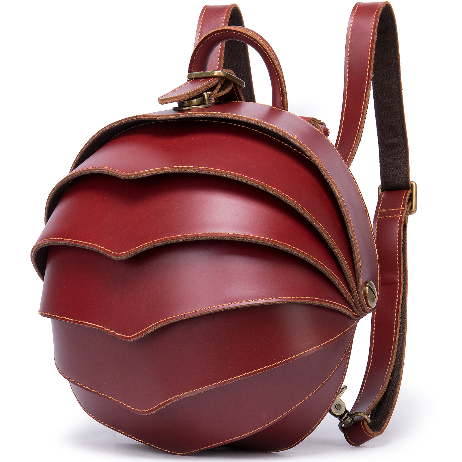 Premium Genuine Cowhide Leather Backpack - Timeless Elegance and Superior Functionality