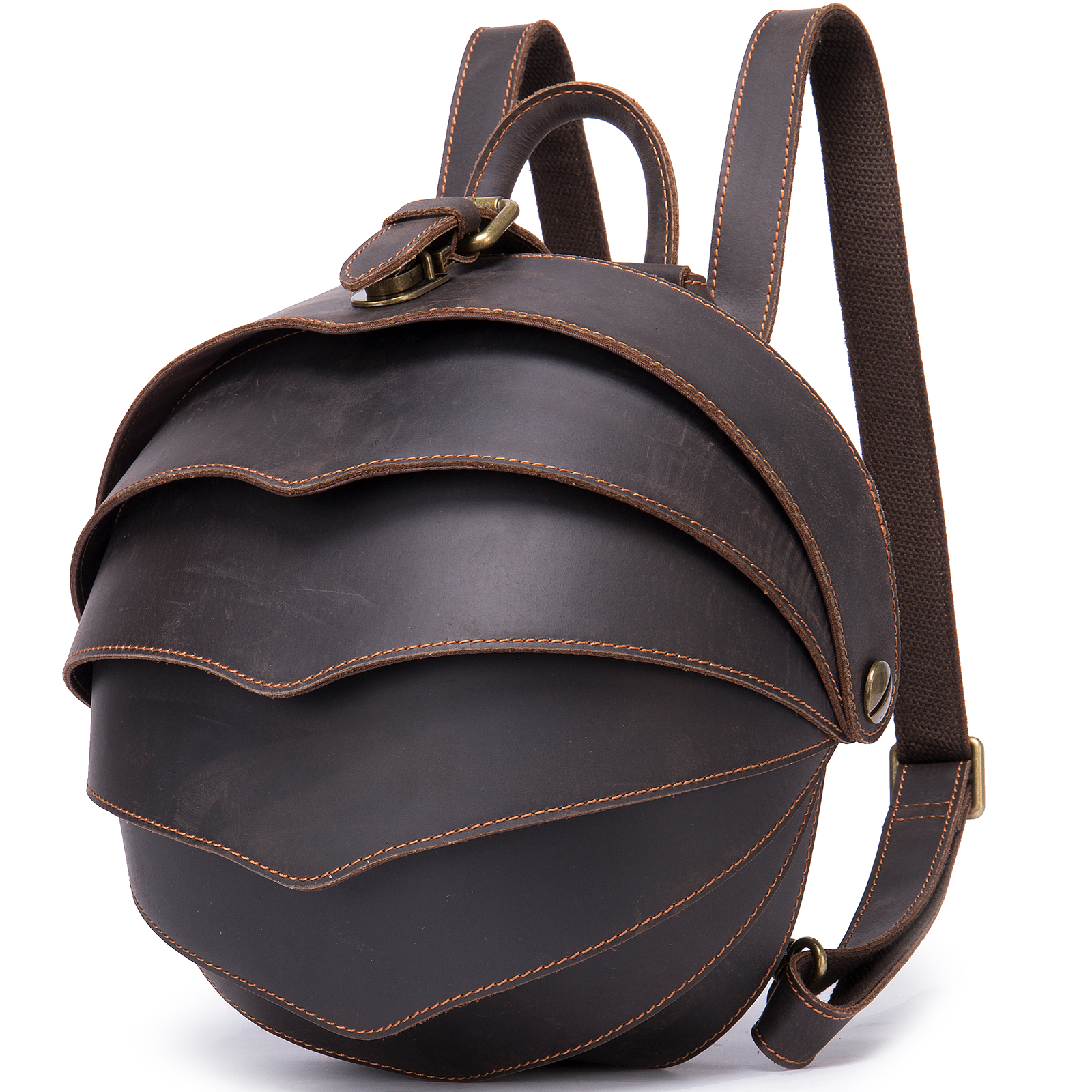Premium Genuine Cowhide Leather Backpack - Timeless Elegance and Superior Functionality