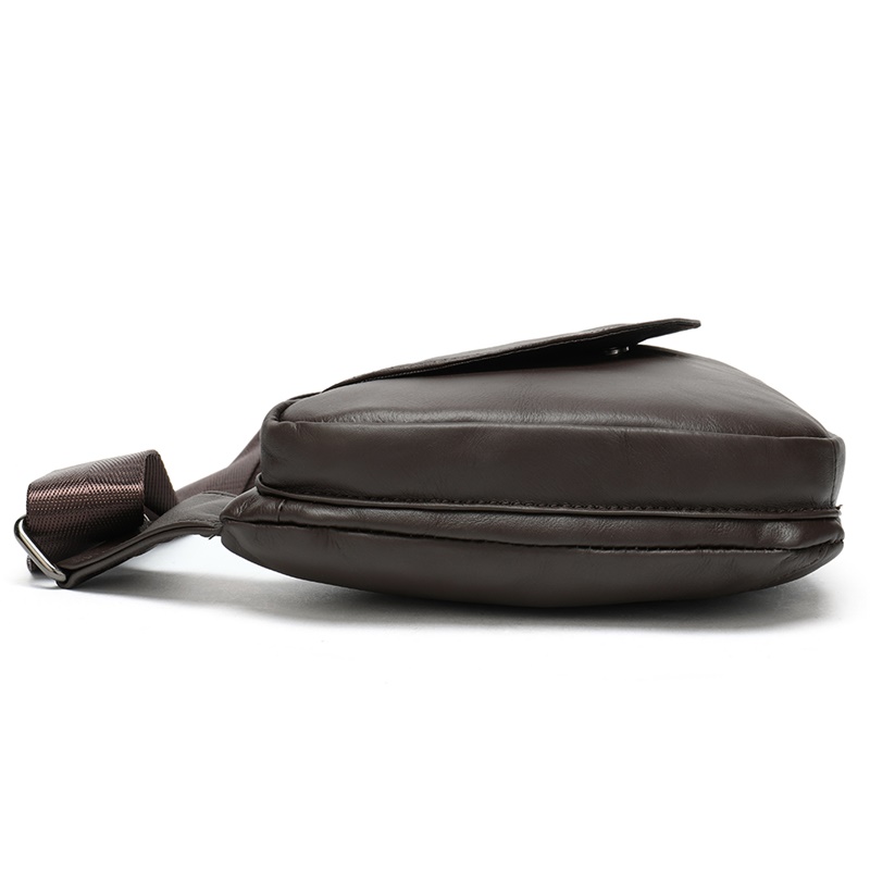 Premium Genuine Cowhide Leather Men's Chest Bag - Superior Quality and Style
