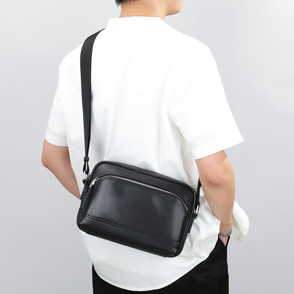 High-Quality Genuine Cowhide Leather Men'messenger bag - Professional Excellence