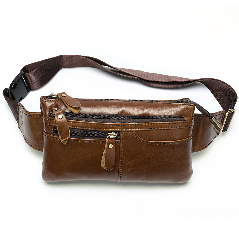 Innovative Crazy Horse Leather Belt and Chest Bag - Ultimate Durability and Functionality