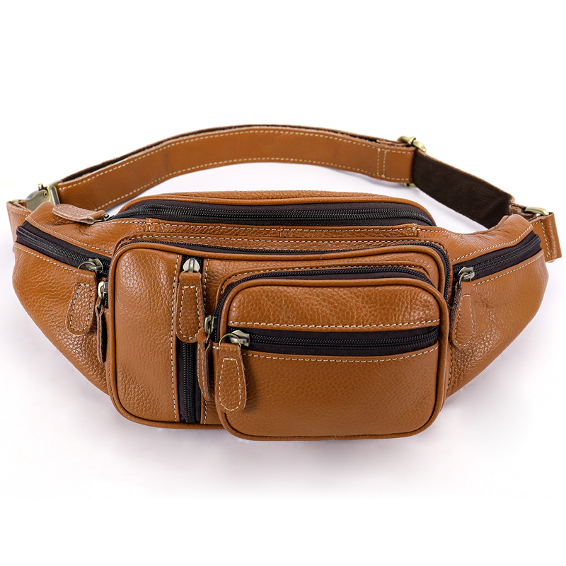 Innovative Crazy Horse Leather Belt and Chest Bag - Ultimate Durability and Functionality