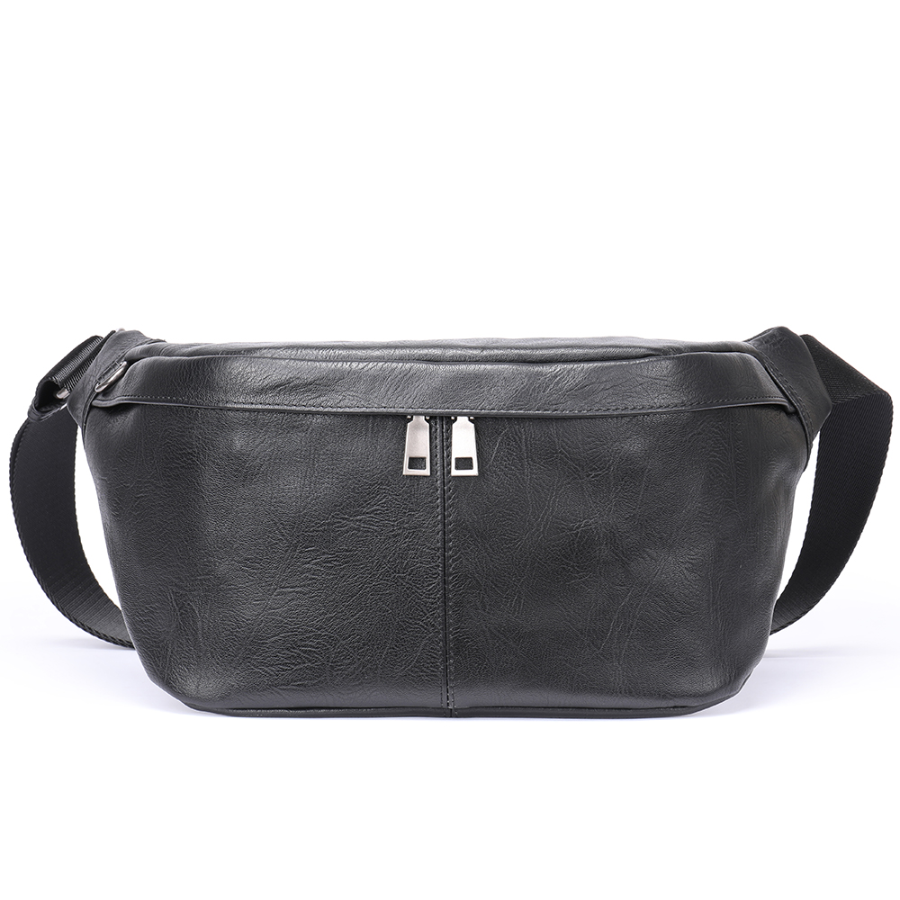 Innovative Crazy Horse Leather Belt and Chest Bag - Ultimate Durability and Functionality