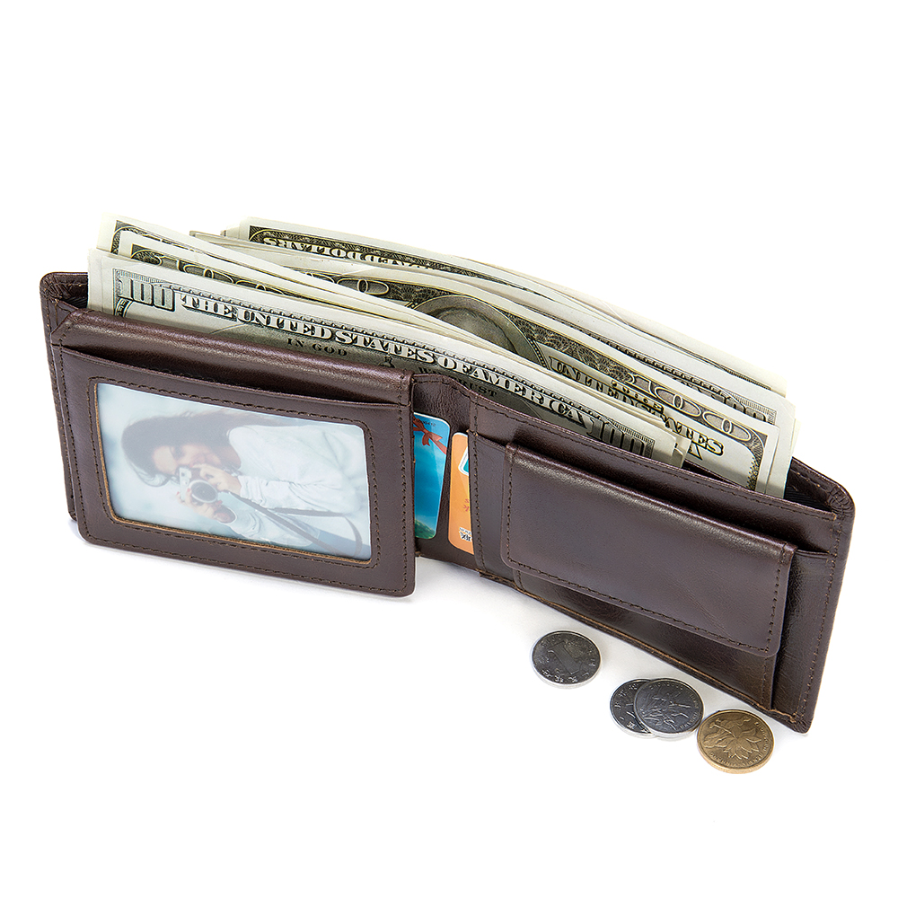 Premium Full-Grain Leather Wallet - Timeless Elegance